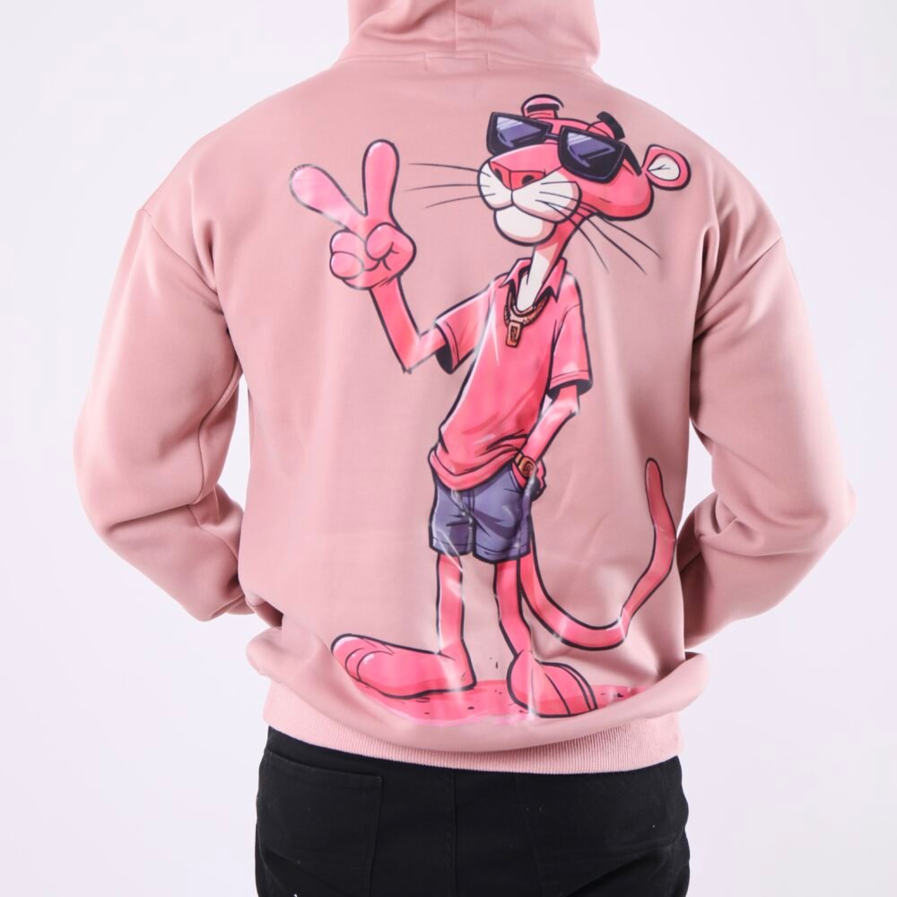 Capuche oversize unisexe – pink panther rose